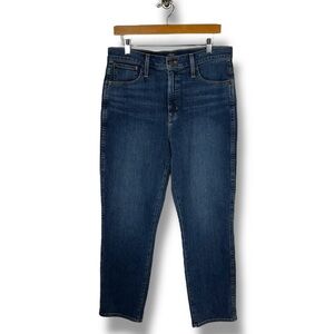 J. Crew Factory Women's Straight Leg Jeans - Dark Blue Denim